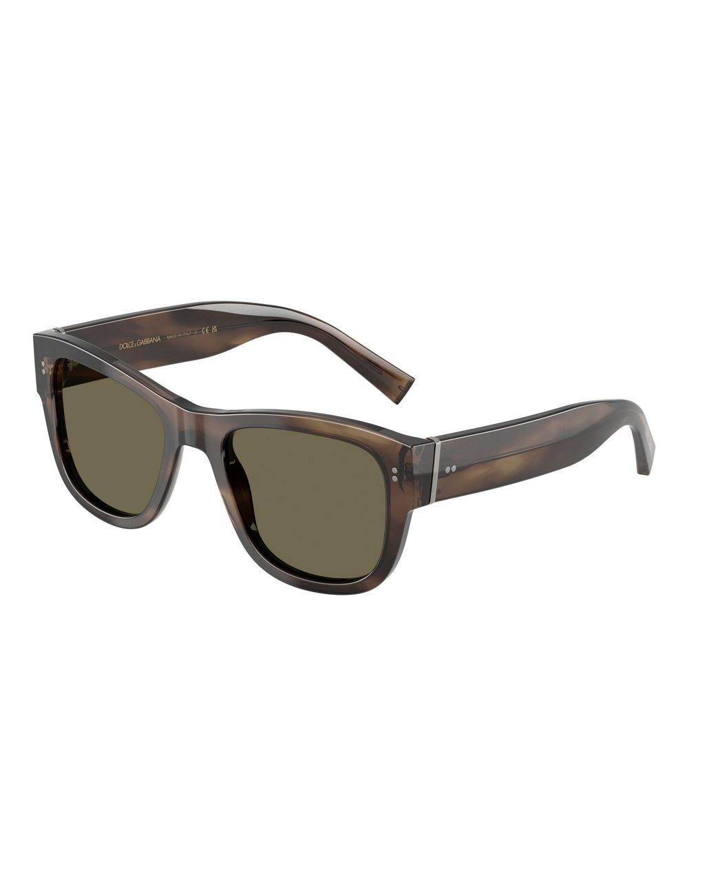 Dolce & Gabbana Black Dg4338 3200/3 Sunglasses Acetate Squared Normal for men