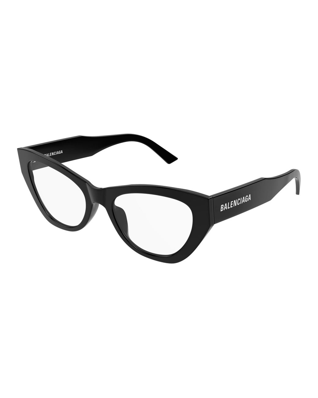 Balenciaga Black Bb0449O 001 Optical Frames Acetate Transparent Cat Eye