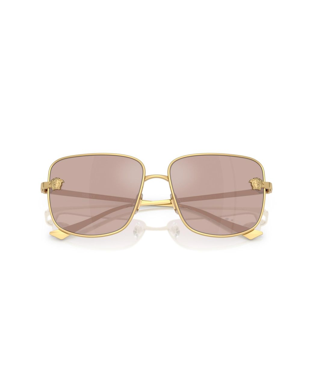Versace Black Ve2282 1002/5 Sunglasses Metal Squared Normal