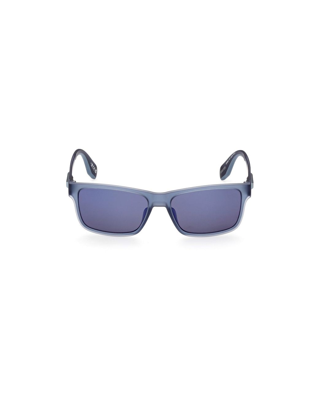 Adidas Black Or0067 91X Sunglasses Injected Squared Normal Mirror for men