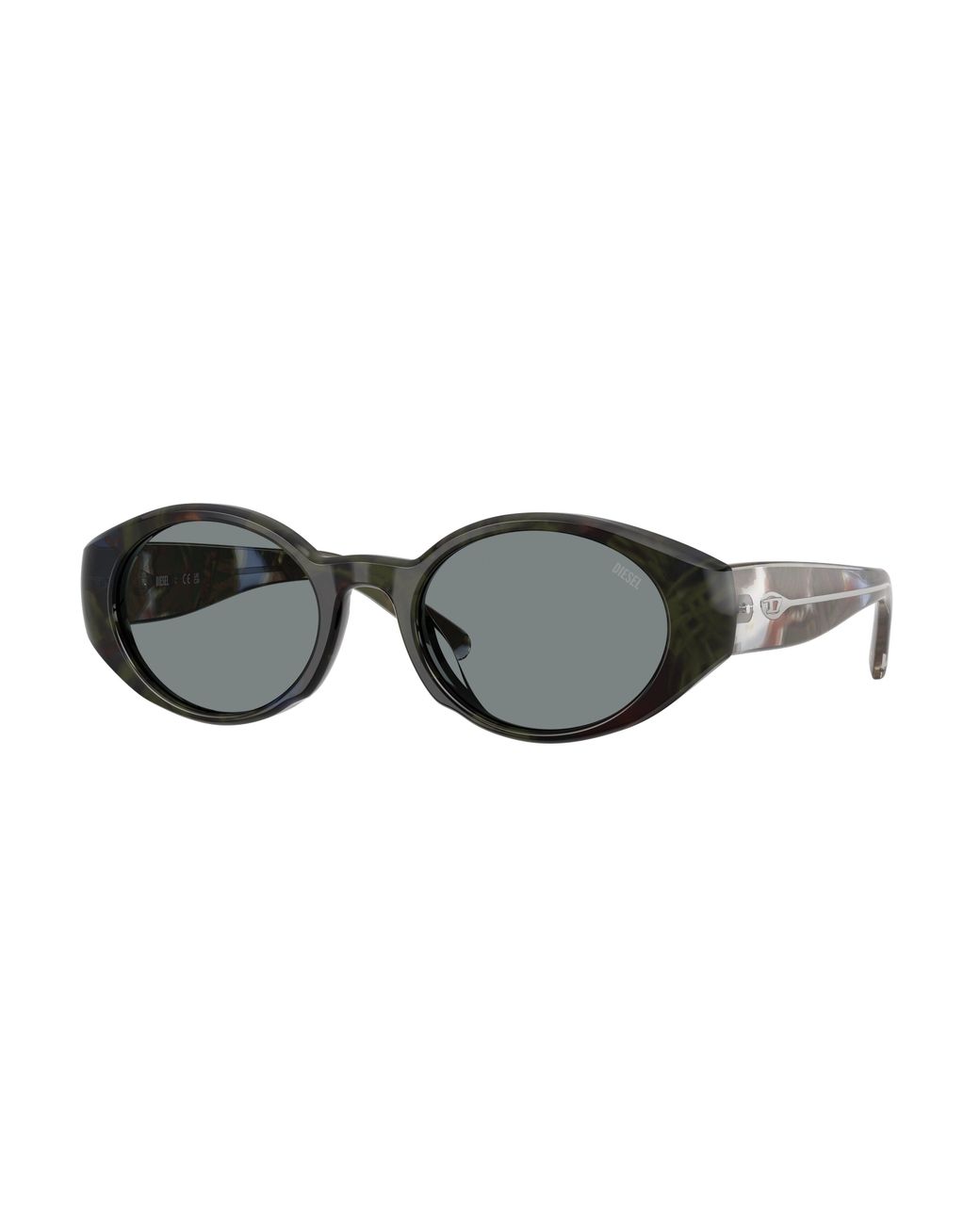 DIESEL Black Dl2008U 2042/1 Sunglasses Acetate Round Normal