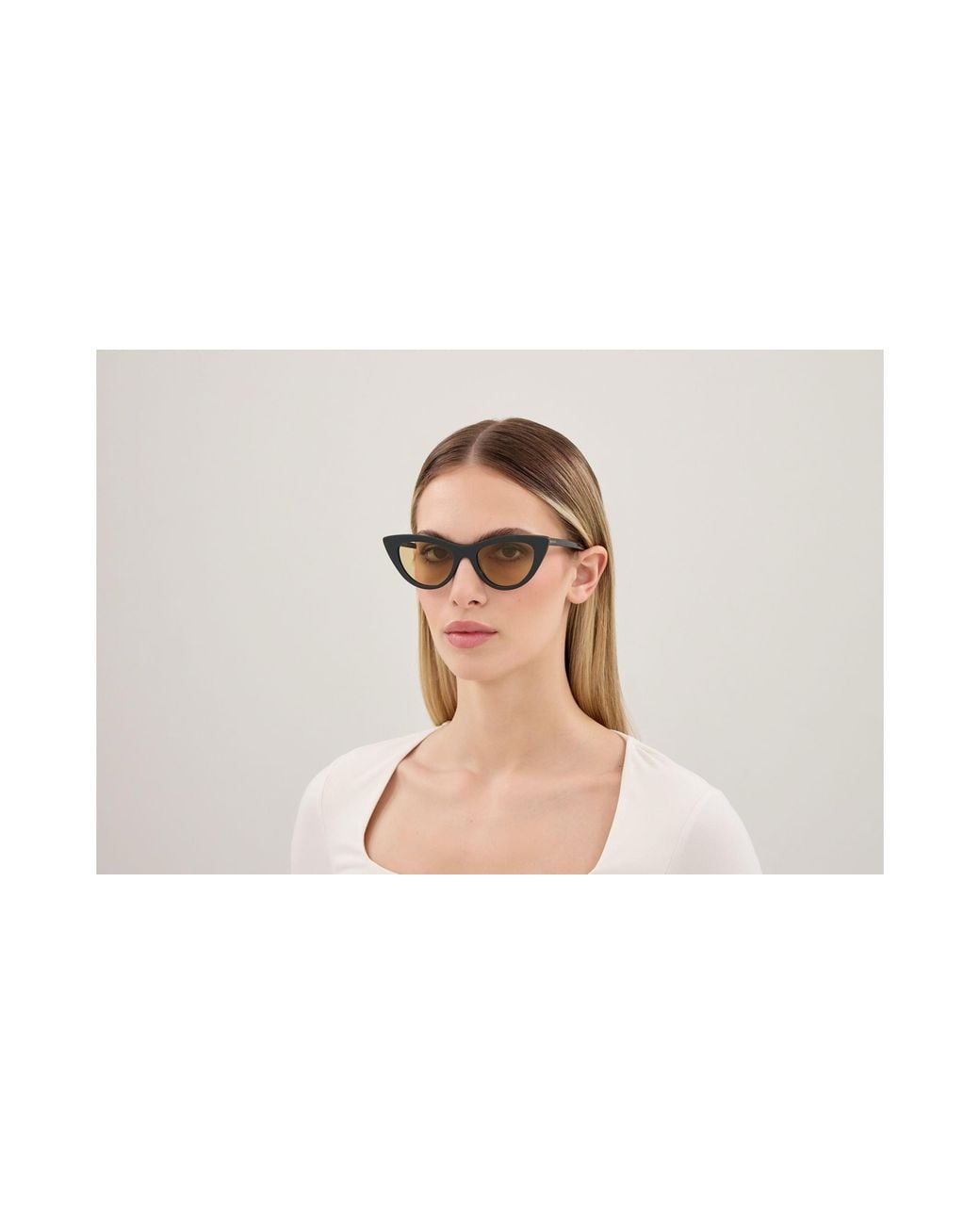 McQueen Black Am0577S 004 Sunglasses Acetate Cat Eye