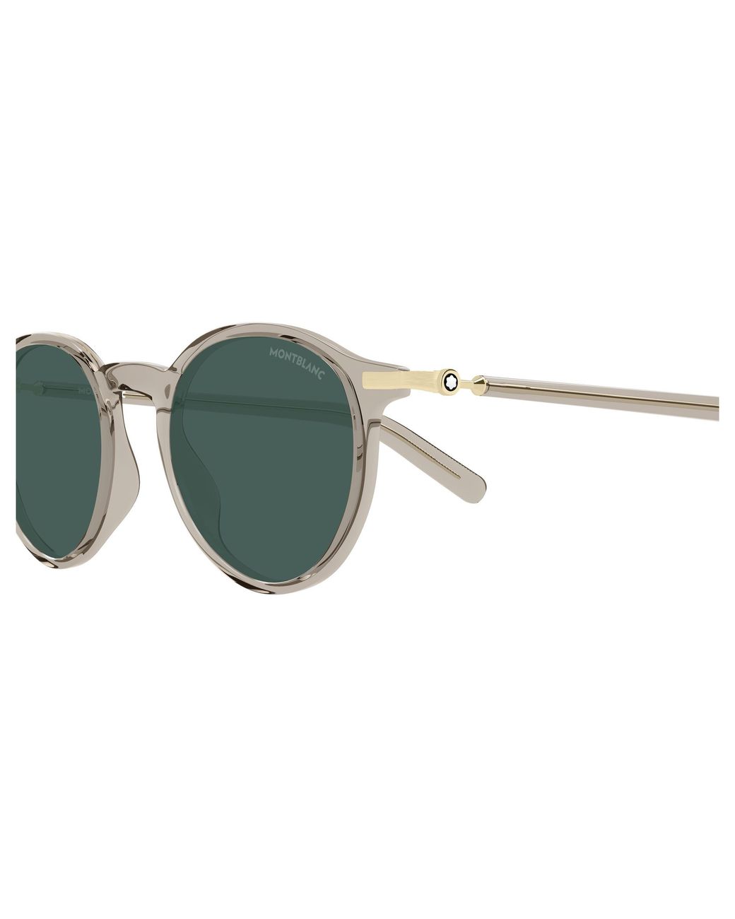 Montblanc Black Mb0461S 004 Sunglasses Injected Round for men