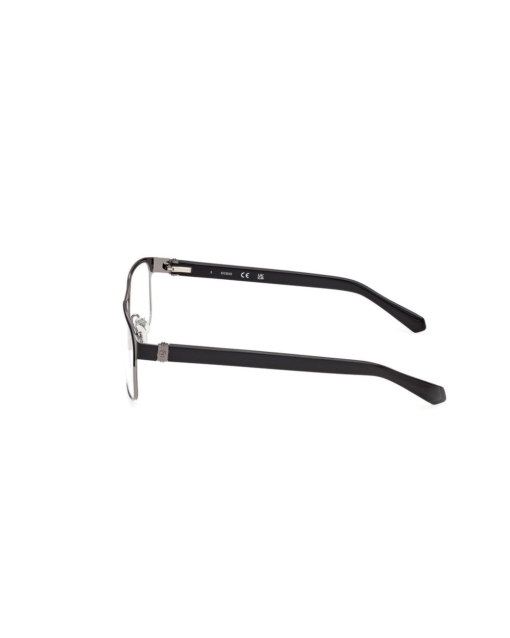 Guess Black Gu50367 2 Optical Frames Metal Squared Normal for men