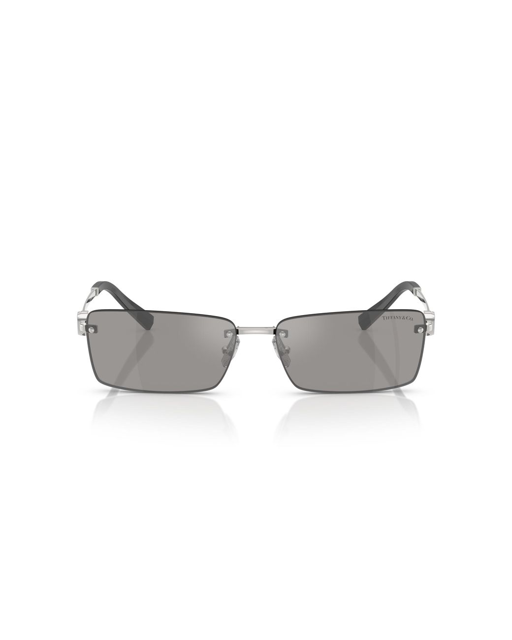 Tiffany & Co Black Tf3108B 61956G Sunglasses Metal Squared Mirrored