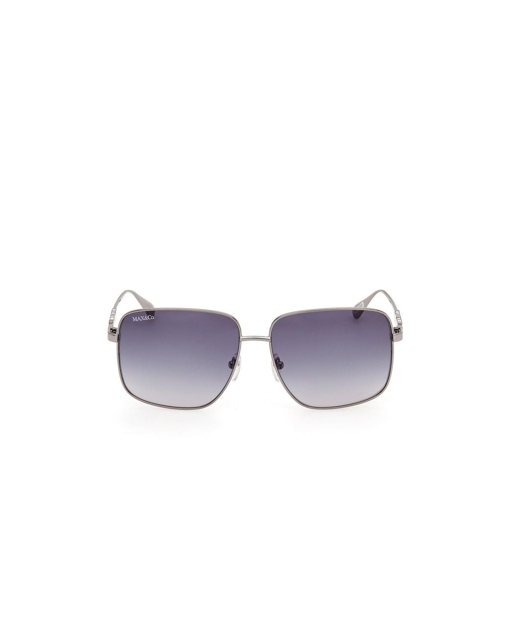 MAX&Co. Black Mo0170 14W Sunglasses Metal Squared Normal
