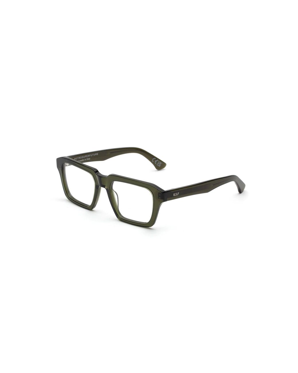 Retrosuperfuture Black 4Bz Numero 121 Verde Optical Frames Acetate Squared