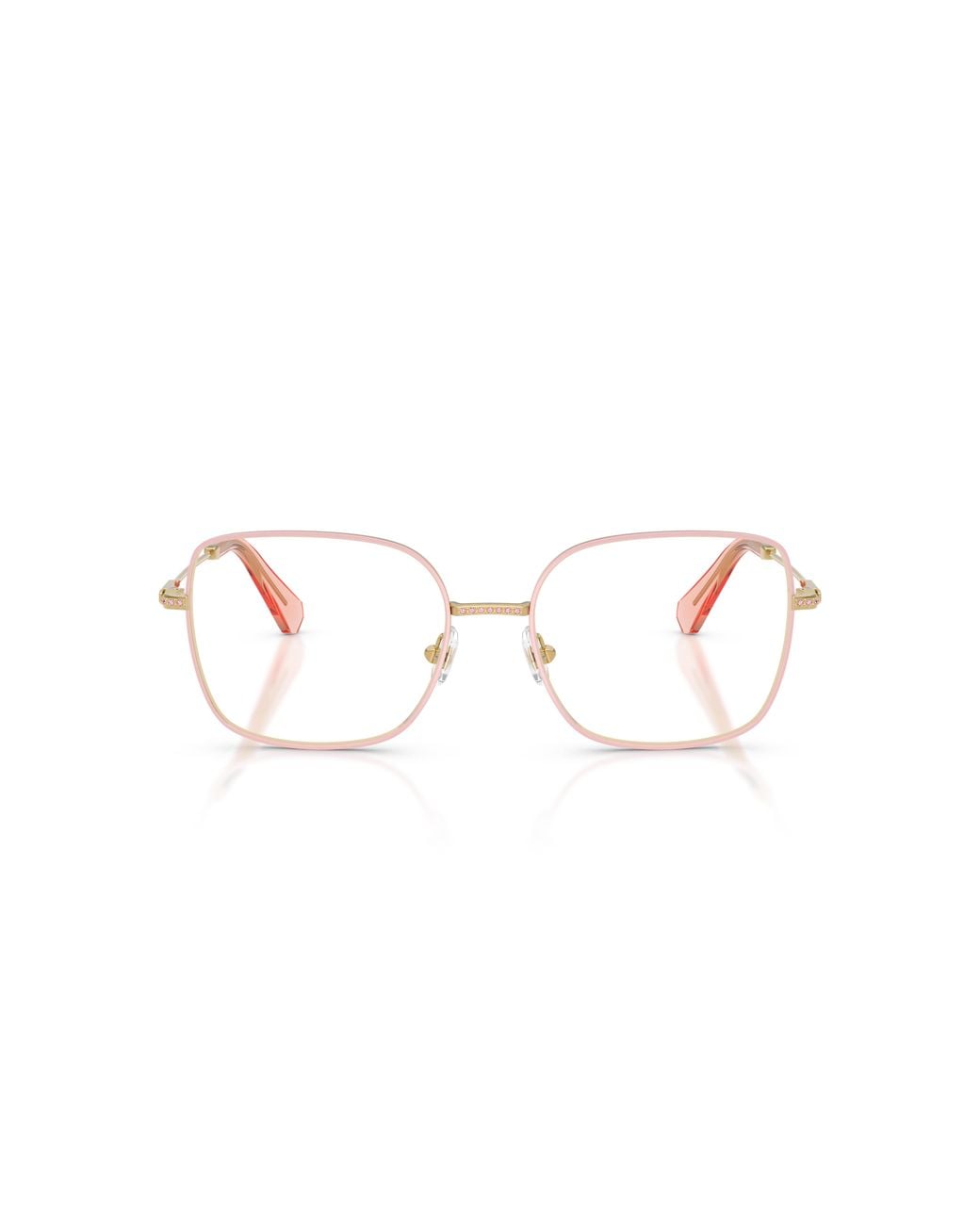 Swarovski Black Sk1041 4047 Optical Frames Metal Transparent Squared Normal