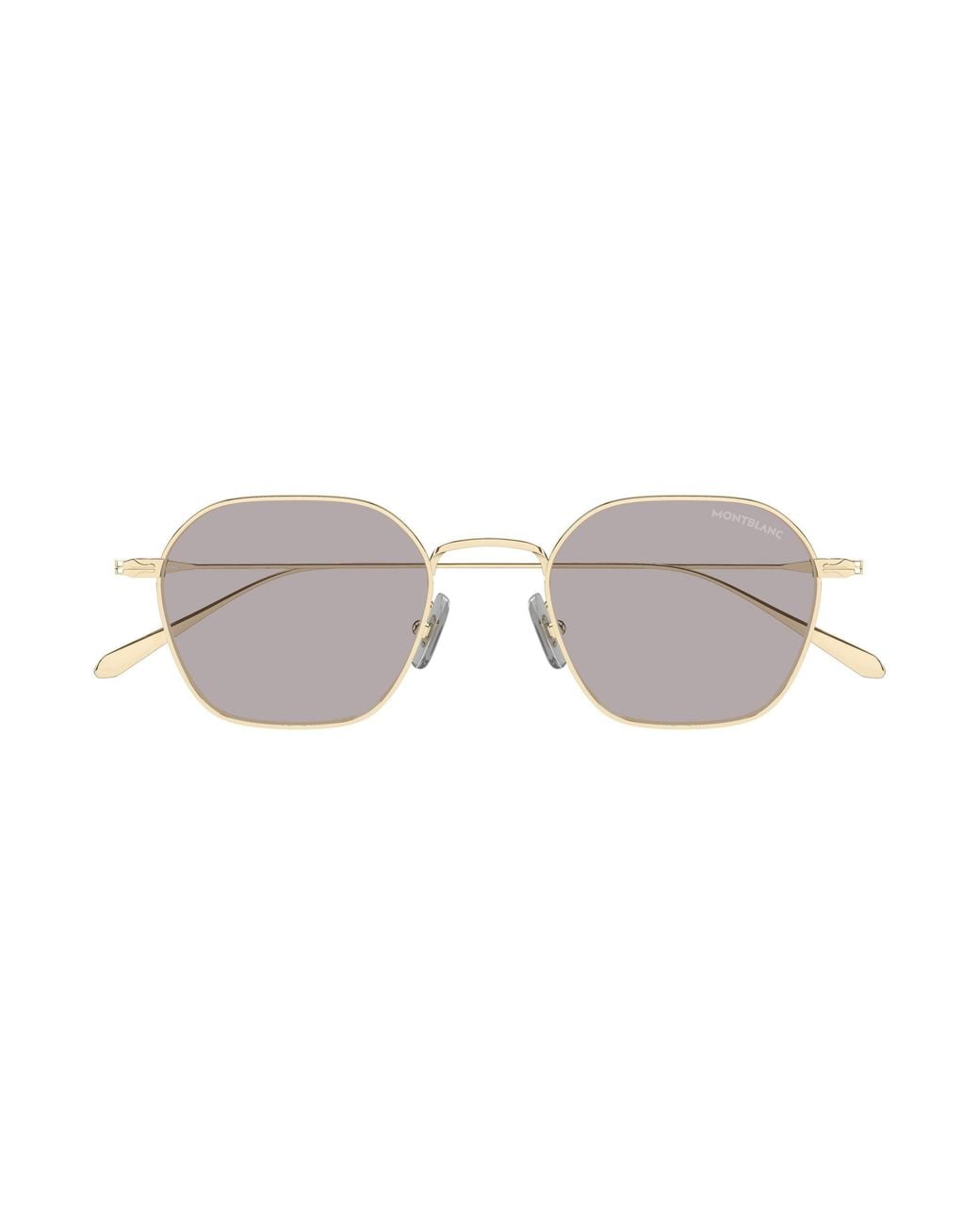 Montblanc Black Mb0472S 003 Sunglasses Metal Geometric for men