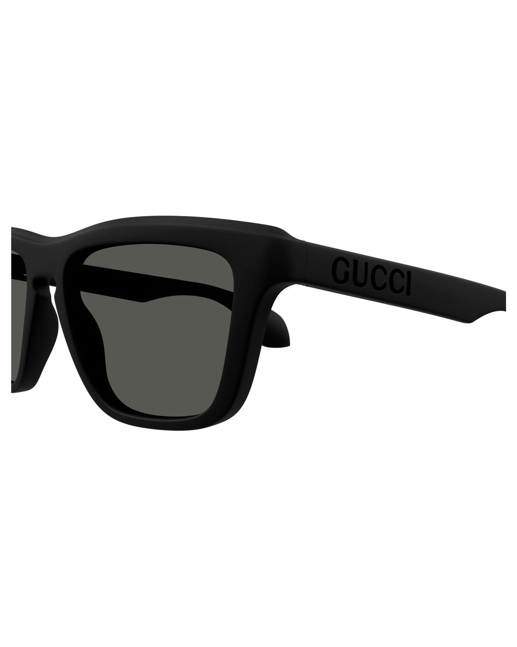 Gucci Black Gg1571S 001 Sunglasses Injected Squared for men