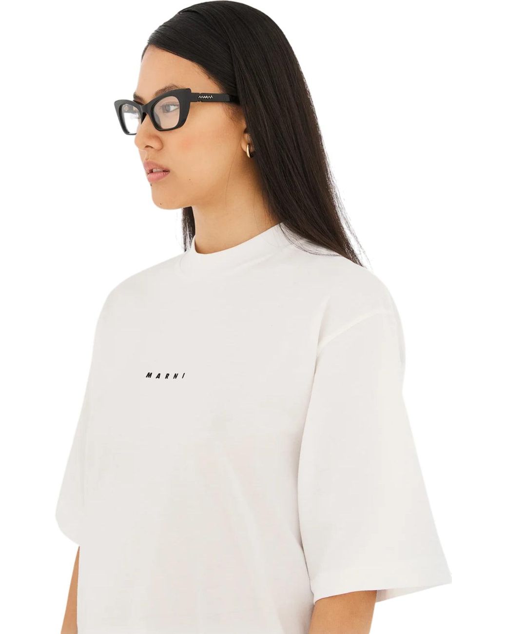 Marni Black 6Nc Nezia Optical Frames Acetate Cat Eye