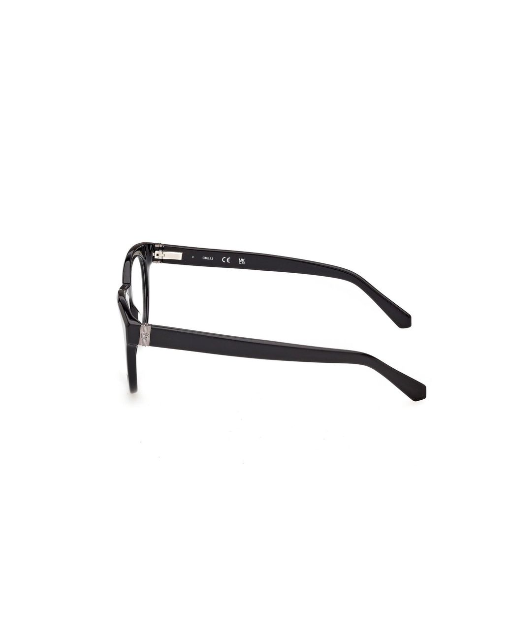 Guess Black Gu50366 001 Optical Frames Acetate Round Normal for men