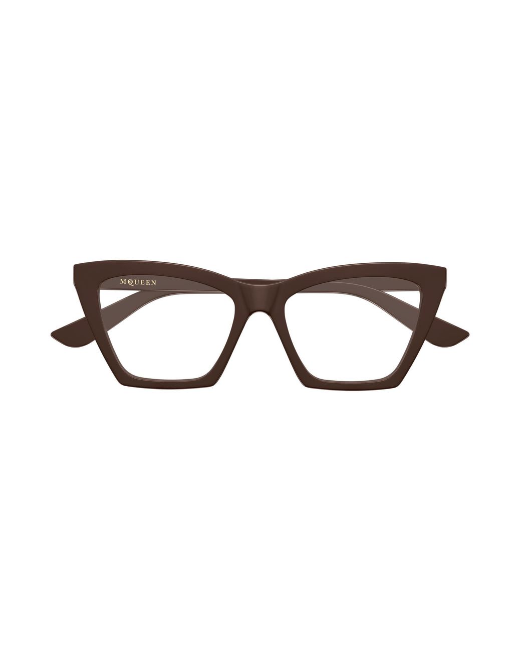 McQueen Black Am0536O 003 Optical Frames Acetate Transparent Cat Eye