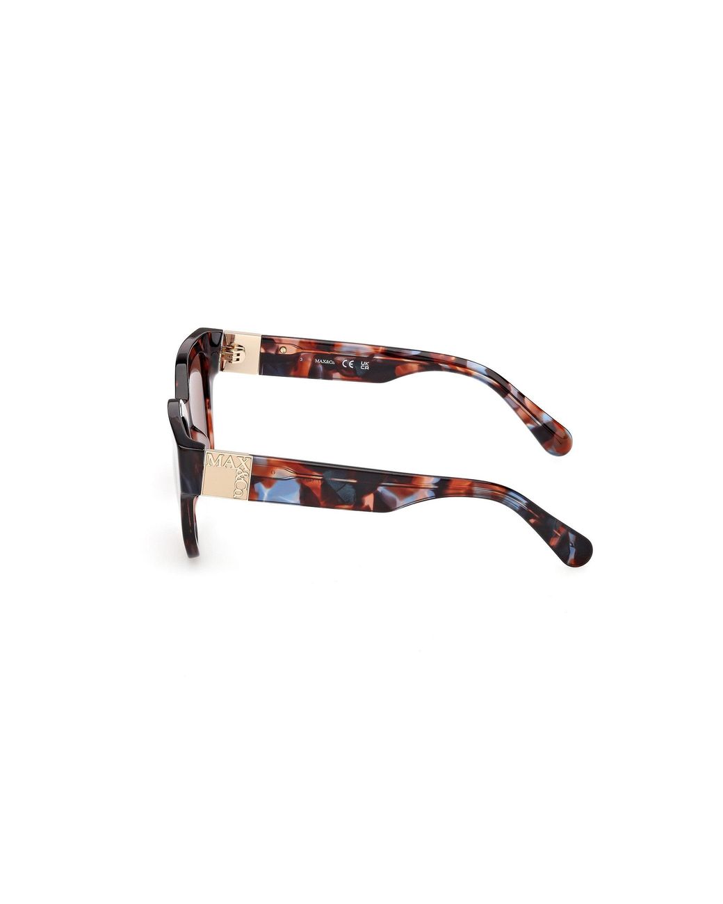 MAX&Co. Black Mo0138 54E Sunglasses Acetate Squared Normal