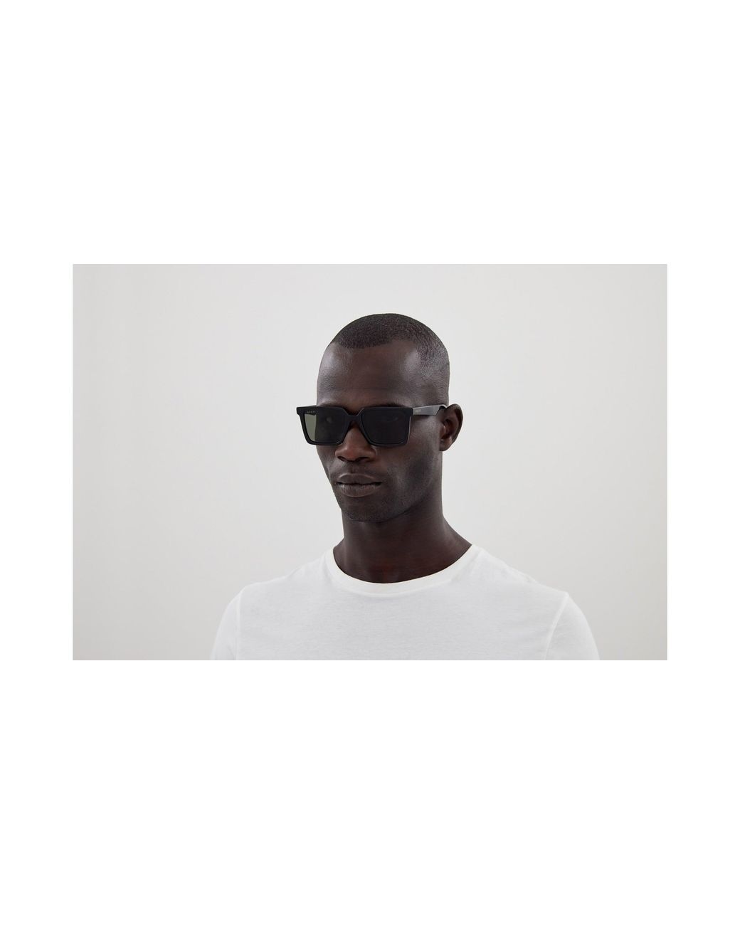 Gucci Black Gg1540S 001 Sunglasses Injected Squared for men