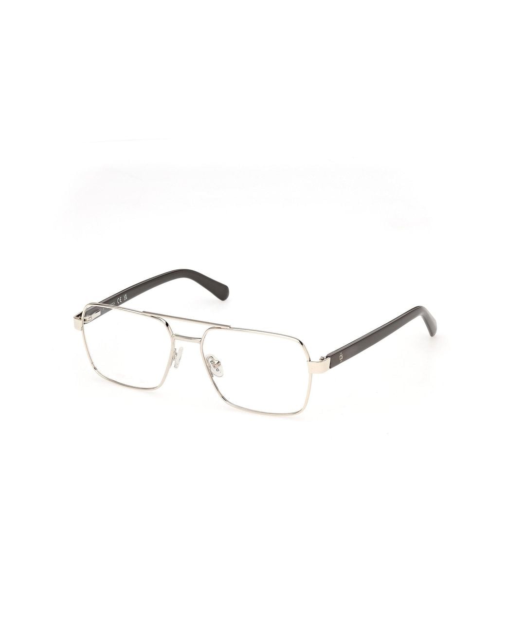 Guess Black Gu50449 32 Optical Frames Metal Squared Normal for men