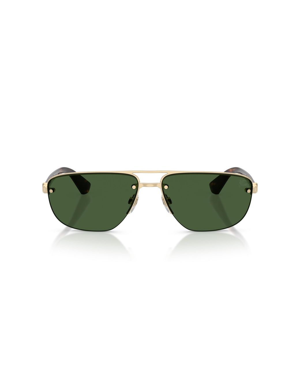 Burberry Green Be3164 110971 Sunglasses Metal Geometric Normal for men