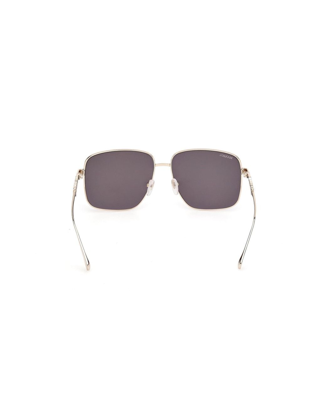 MAX&Co. Metallic Mo0170 32A Sunglasses Metal Smoke Squared Normal