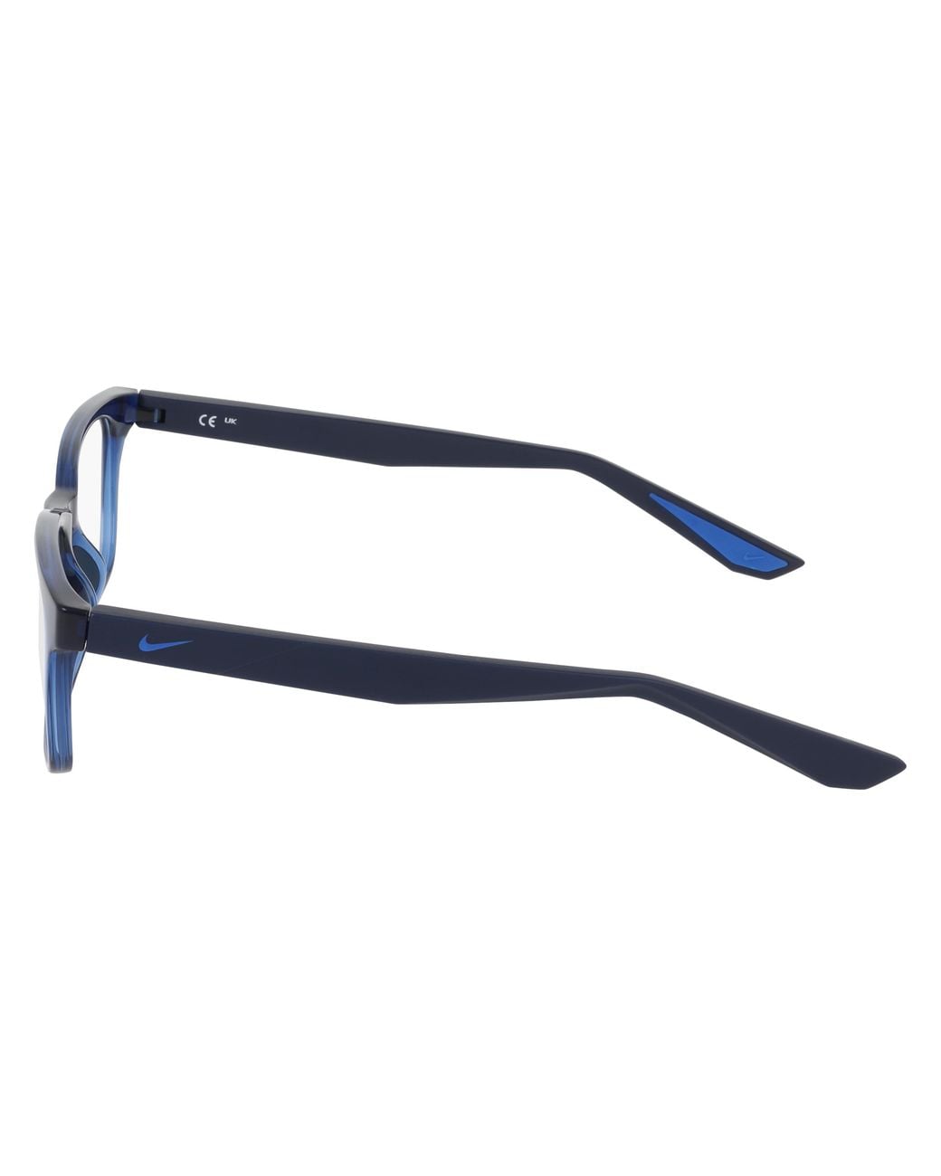 Nike Black 7415 410 Optical Frames Bio-Injected Squared Normal for men