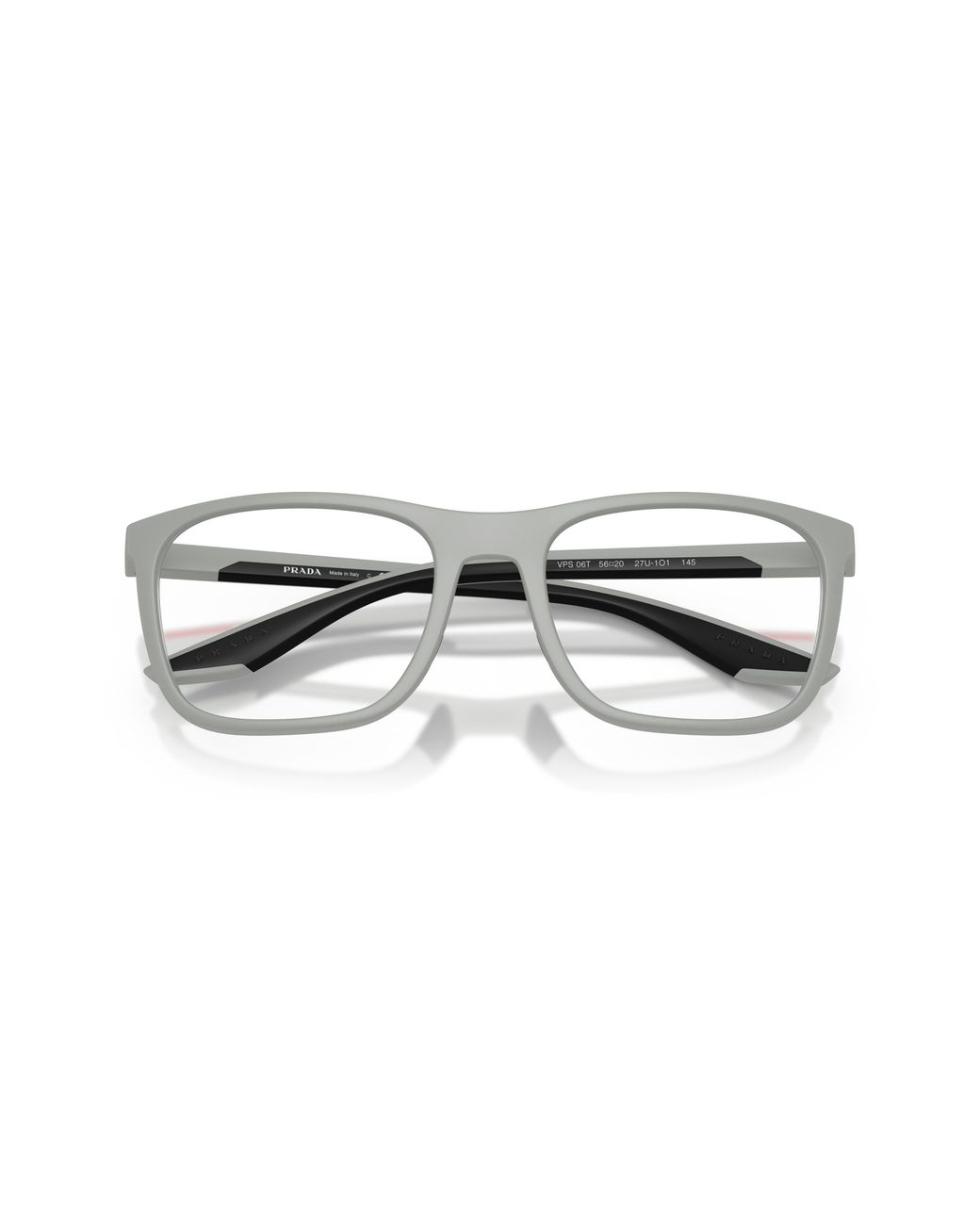 Prada Linea Rossa Black Ps 06Tv 27U1O1 Optical Frames Injected Transparent Geometric Normal for men