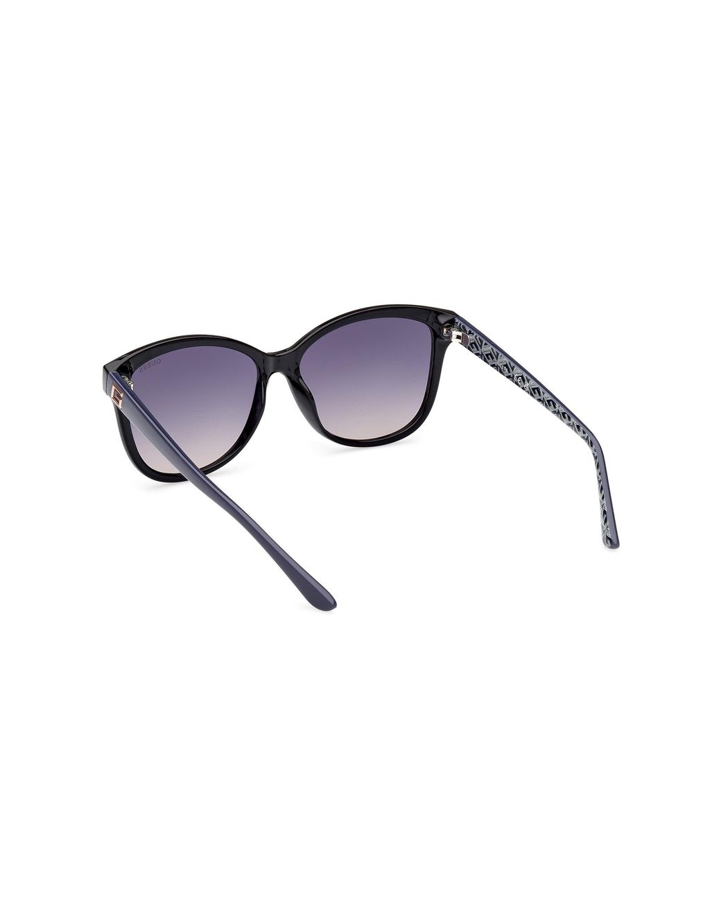 Guess Black Gu7920 01B Sunglasses Injected Round Normal Shaded