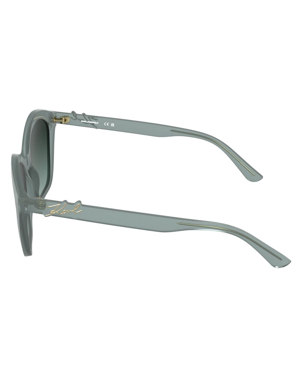 Karl Lagerfeld Black Kl6222S 450 Sunglasses Bio-Injected Cat Eye Normal