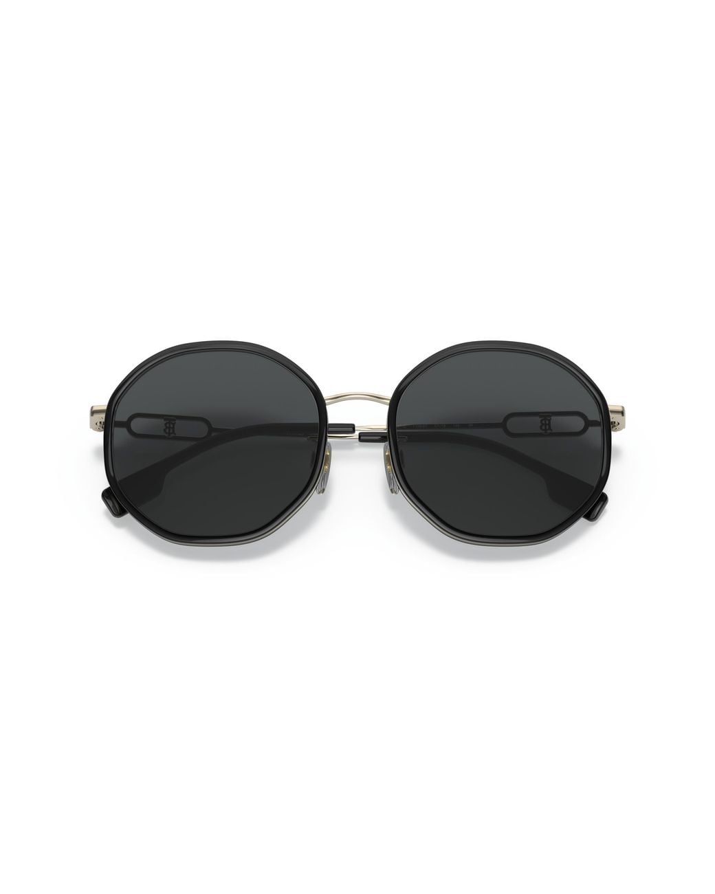 Burberry Black Be3127D 110987 Sunglasses Steel Geometric Normal