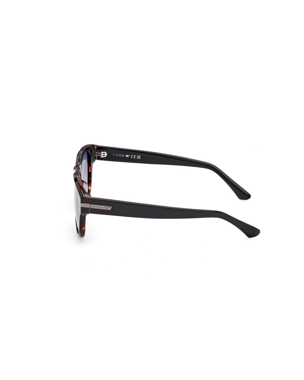 Web Black We0402 05W Sunglasses Acetate Round Normal for men