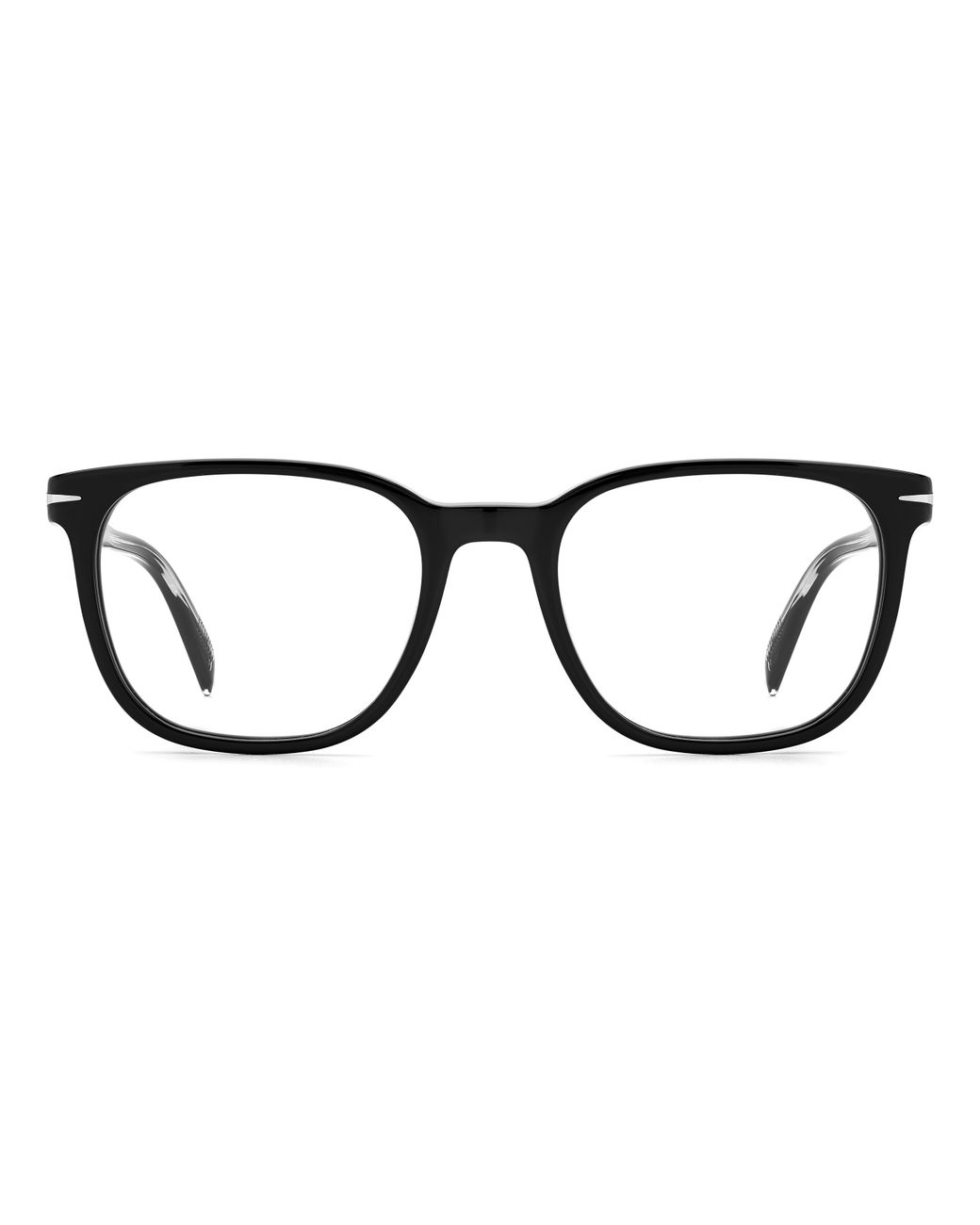 David Beckham Black Db 1107 807 Optical Frames Plastic Squared for men