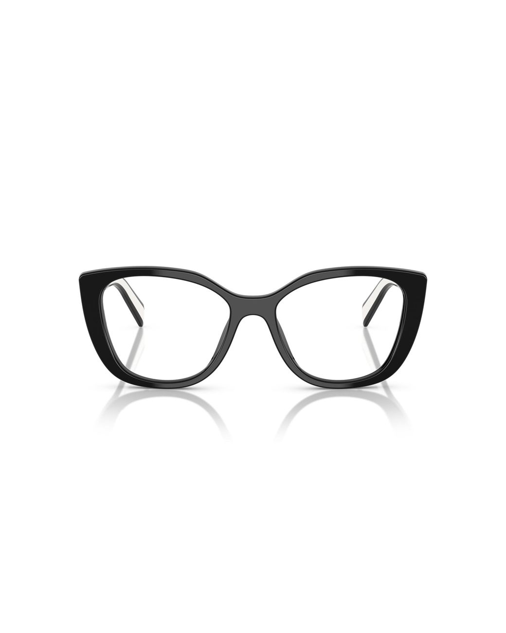 Prada Black Pr B04V 16K1O1 Optical Frames Acetate Transparent Cat Eye Normal