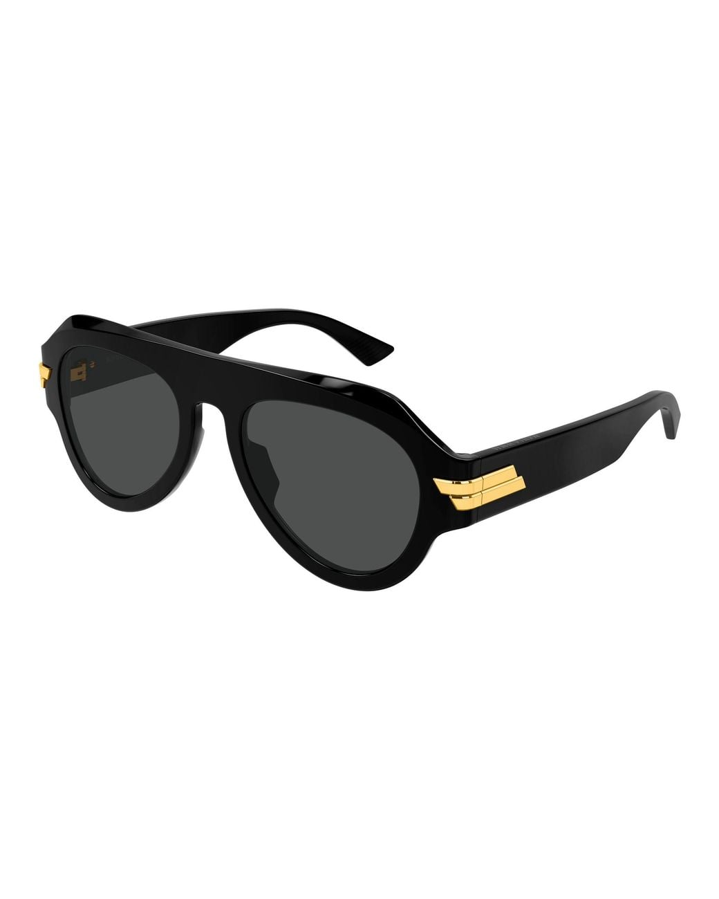 Bottega Veneta Black Bv1488S 006 Sunglasses Acetate Pilot