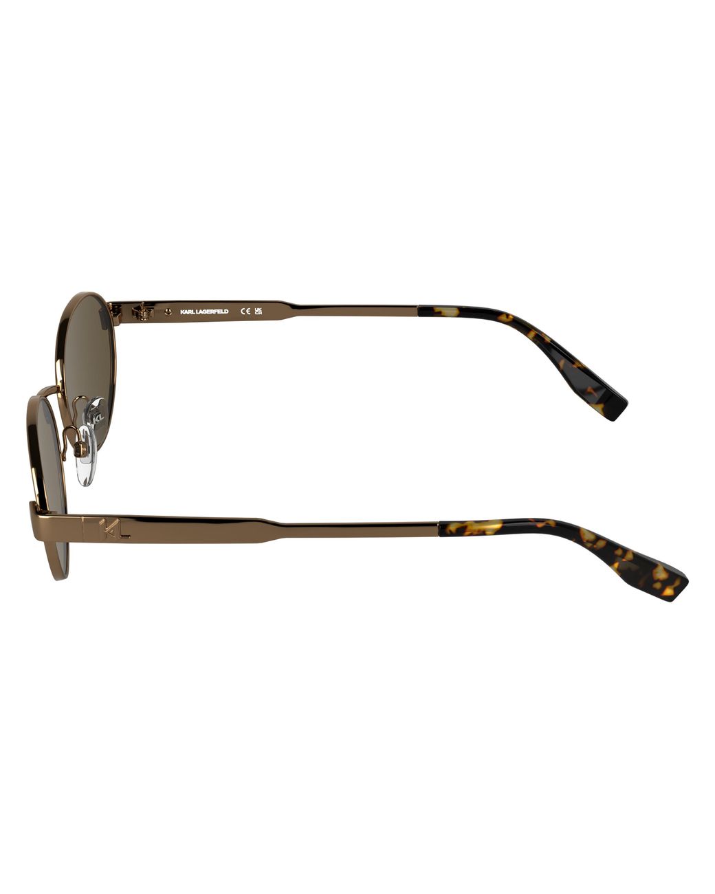 Karl Lagerfeld Black Kl366S 717 Sunglasses Metal Round Normal