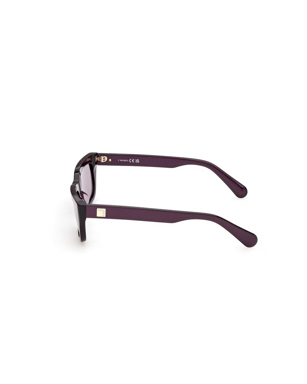 MAX&Co. Black Mo0175 83A Sunglasses Acetate Smoke Squared Normal