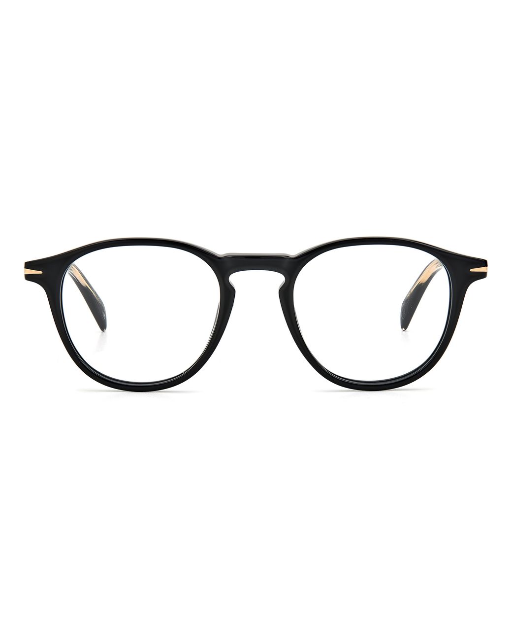 David Beckham Black Db 1018 807 Optical Frames Acetate Round for men