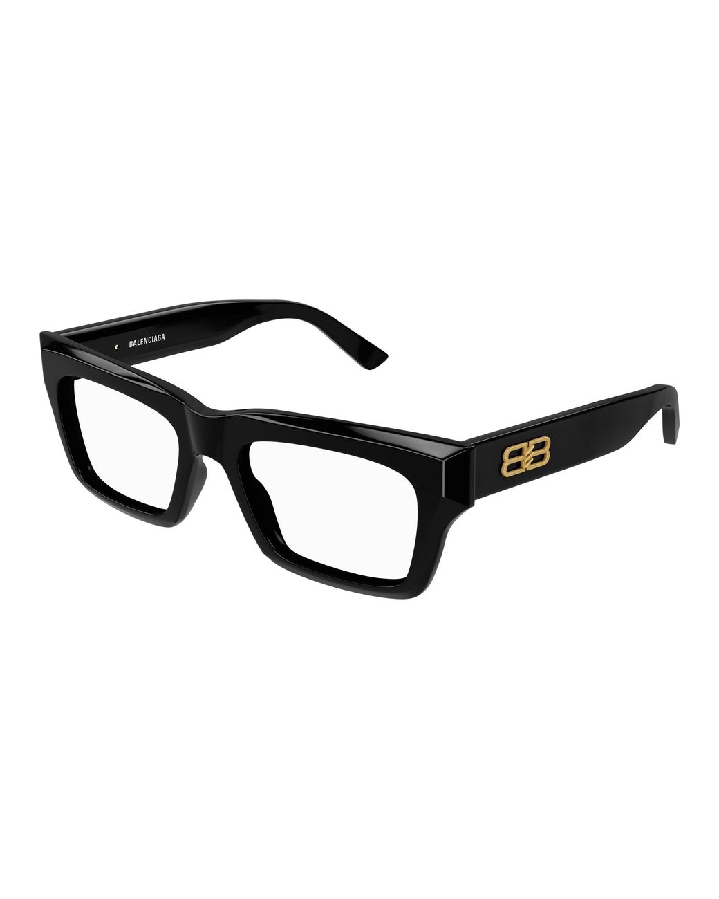 Balenciaga Black Bb0240O 001 Optical Frames Acetate Squared