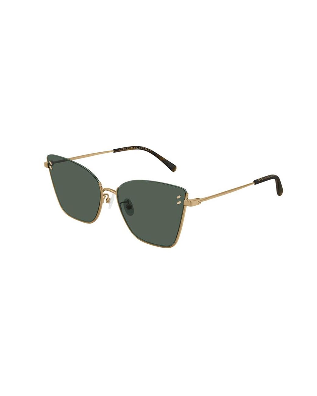 Stella McCartney Black Sc0182S 001 Outlet Sunglasses Metal Squared Normal