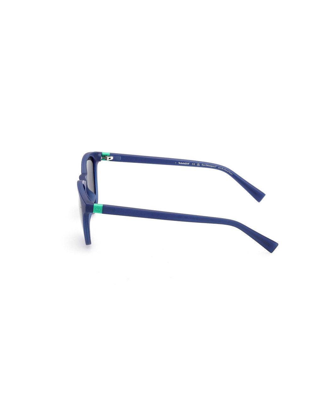 Timberland Blue Tb00049 91D Sunglasses Injected Smoke Round Polarized