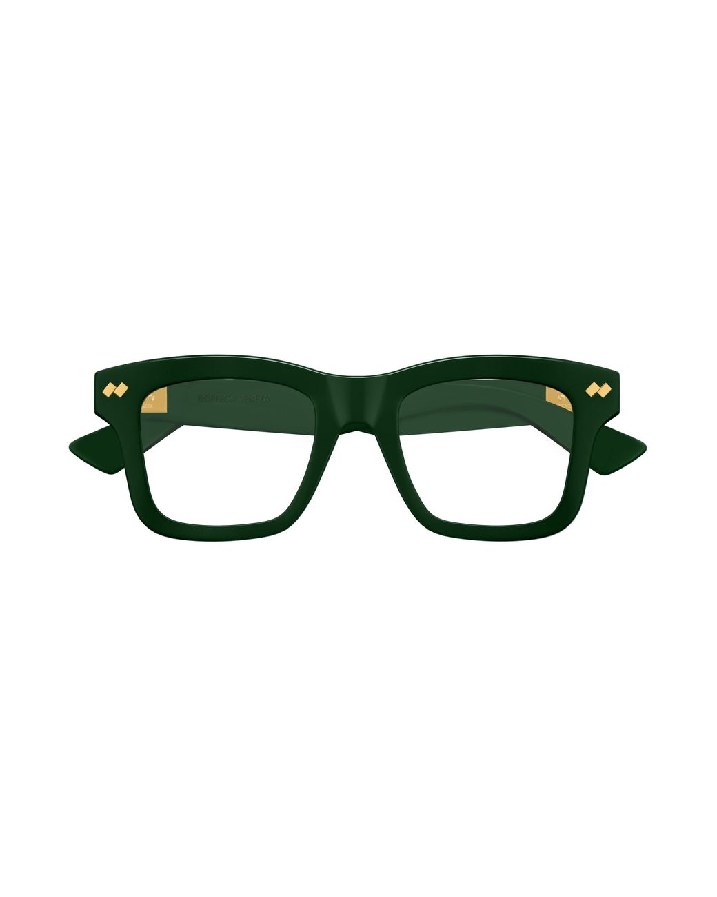 Bottega Veneta Green Bv1353O 008 Optical Frames Acetate Transparent Squared