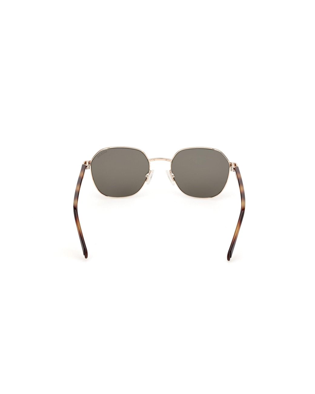Guess Black Gu00116 32N Sunglasses Metal Round Normal for men