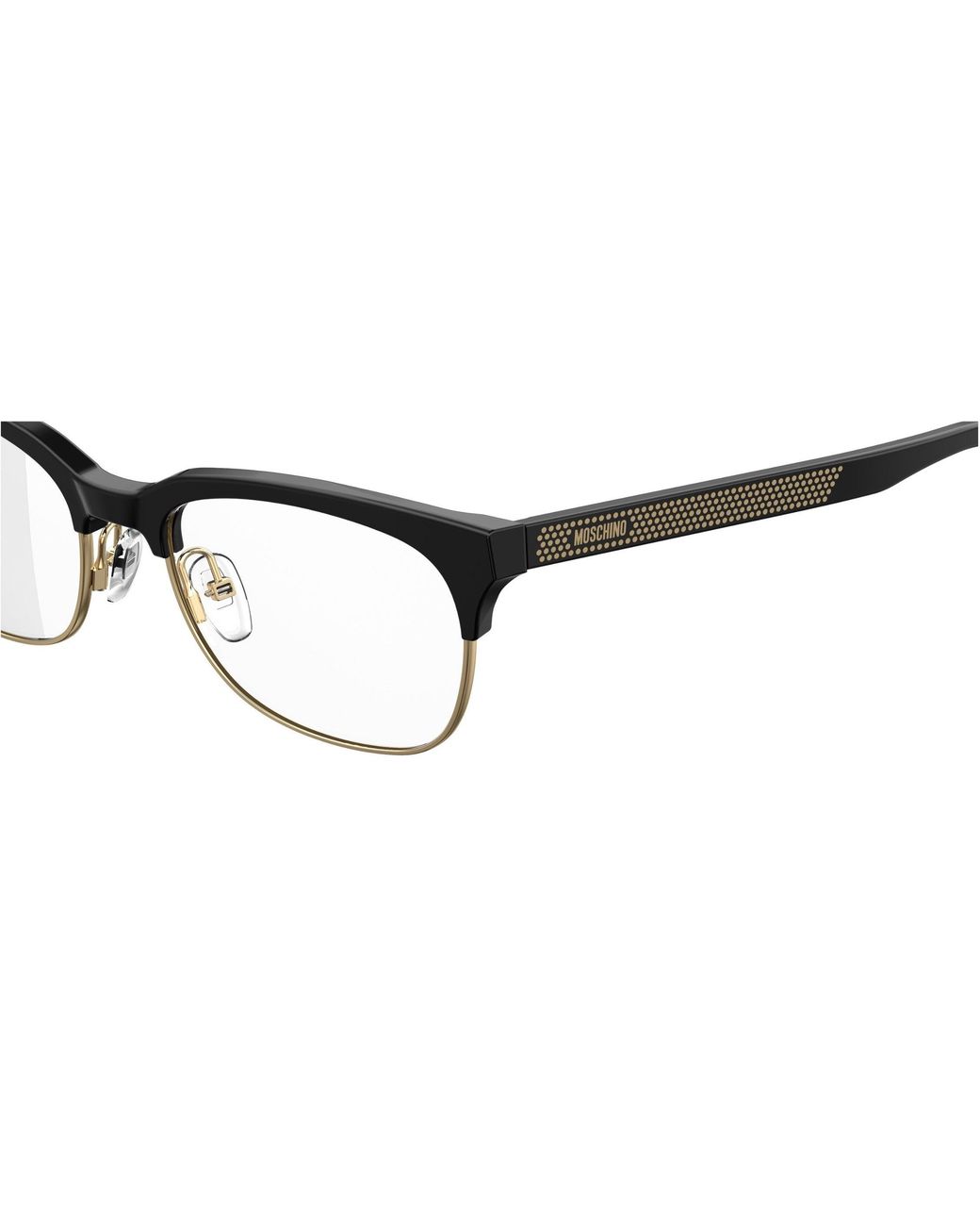 Moschino Black Mos519 807 Optical Frames Outlet Acetate Squared