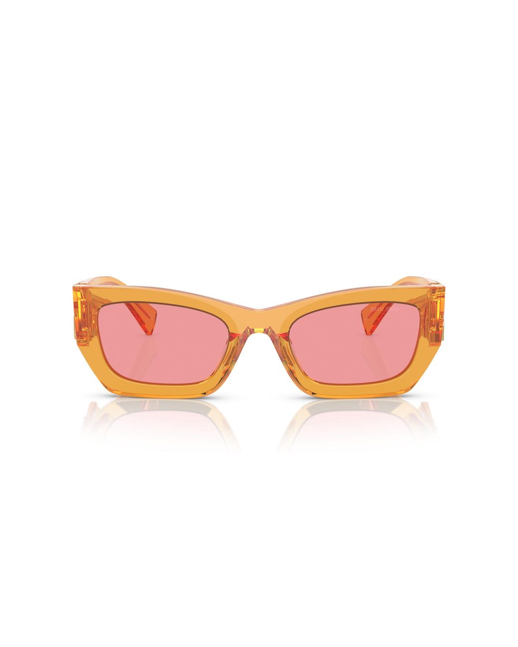 Miu Miu Black Mu 09Ws 12T1D0 Sunglasses Acetate Squared Normal