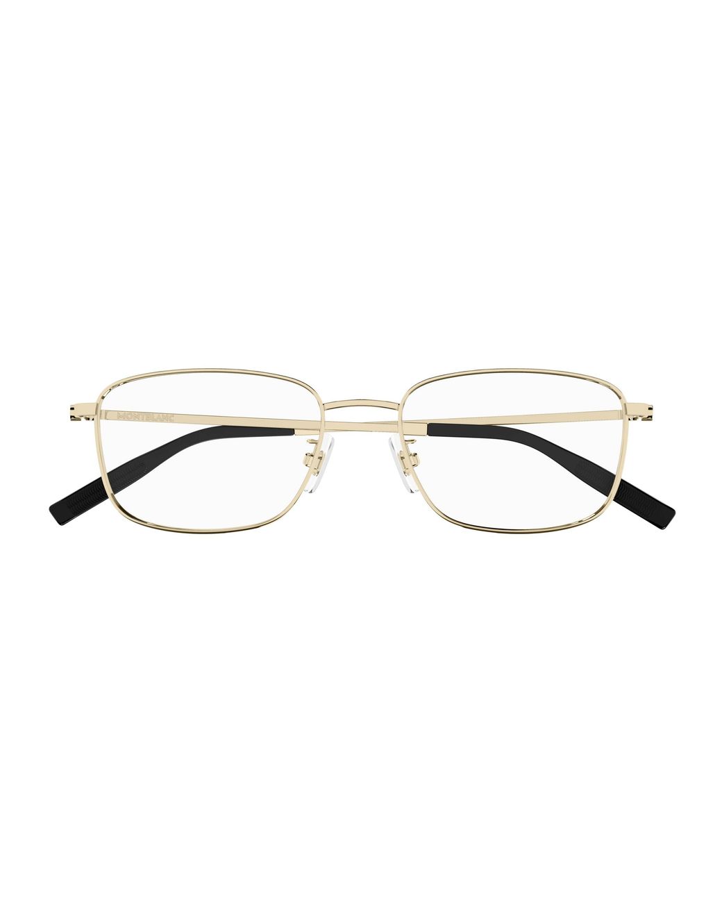 Montblanc Black Mb0373Oa 002 Optical Frames Titanium Transparent Squared for men