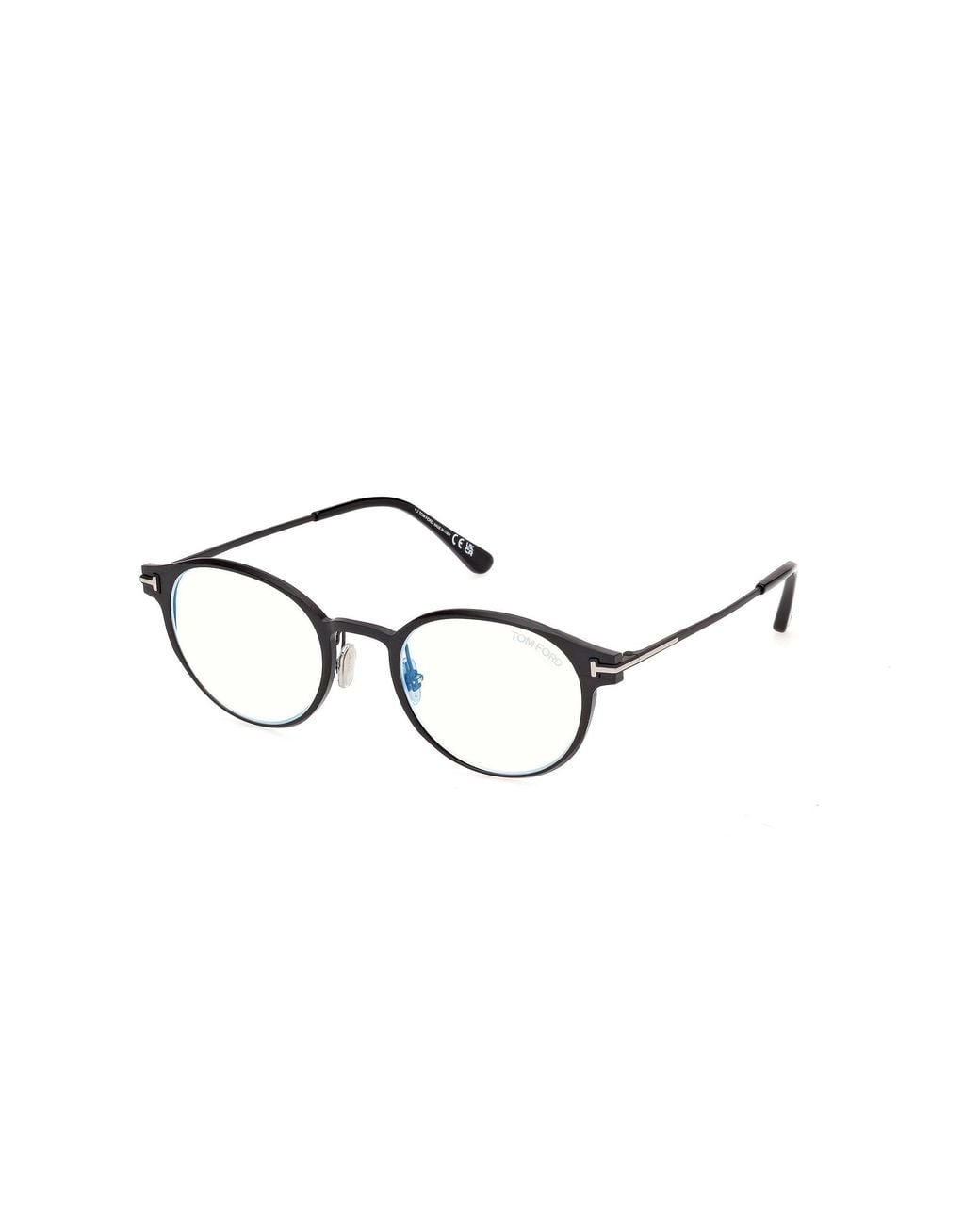 Tom Ford Black Ft6188-B 5 Optical Frames Metal Round Normal for men