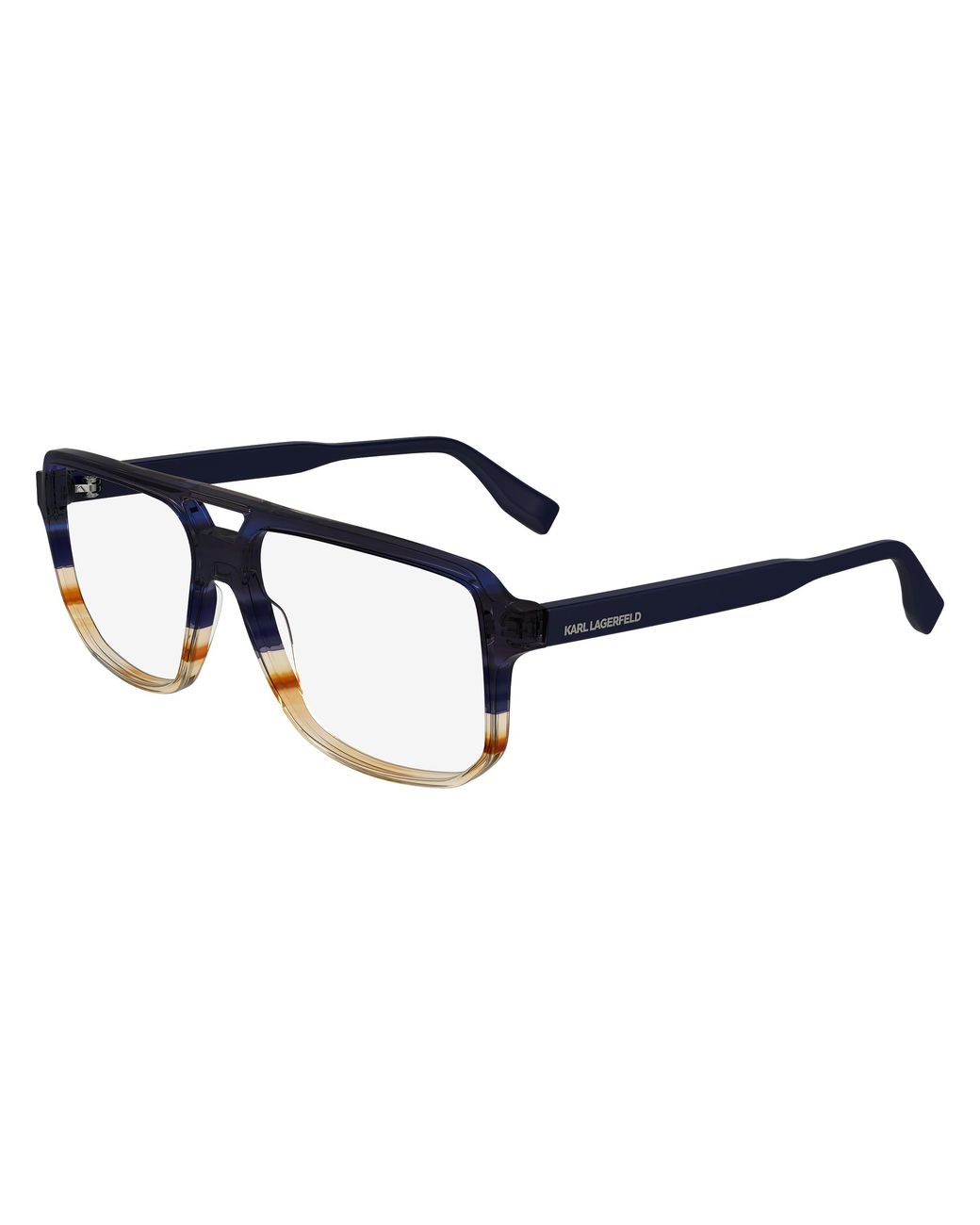 Karl Lagerfeld Black Kl6156 424 Optical Frames Acetate Pilot Normal Normal for men