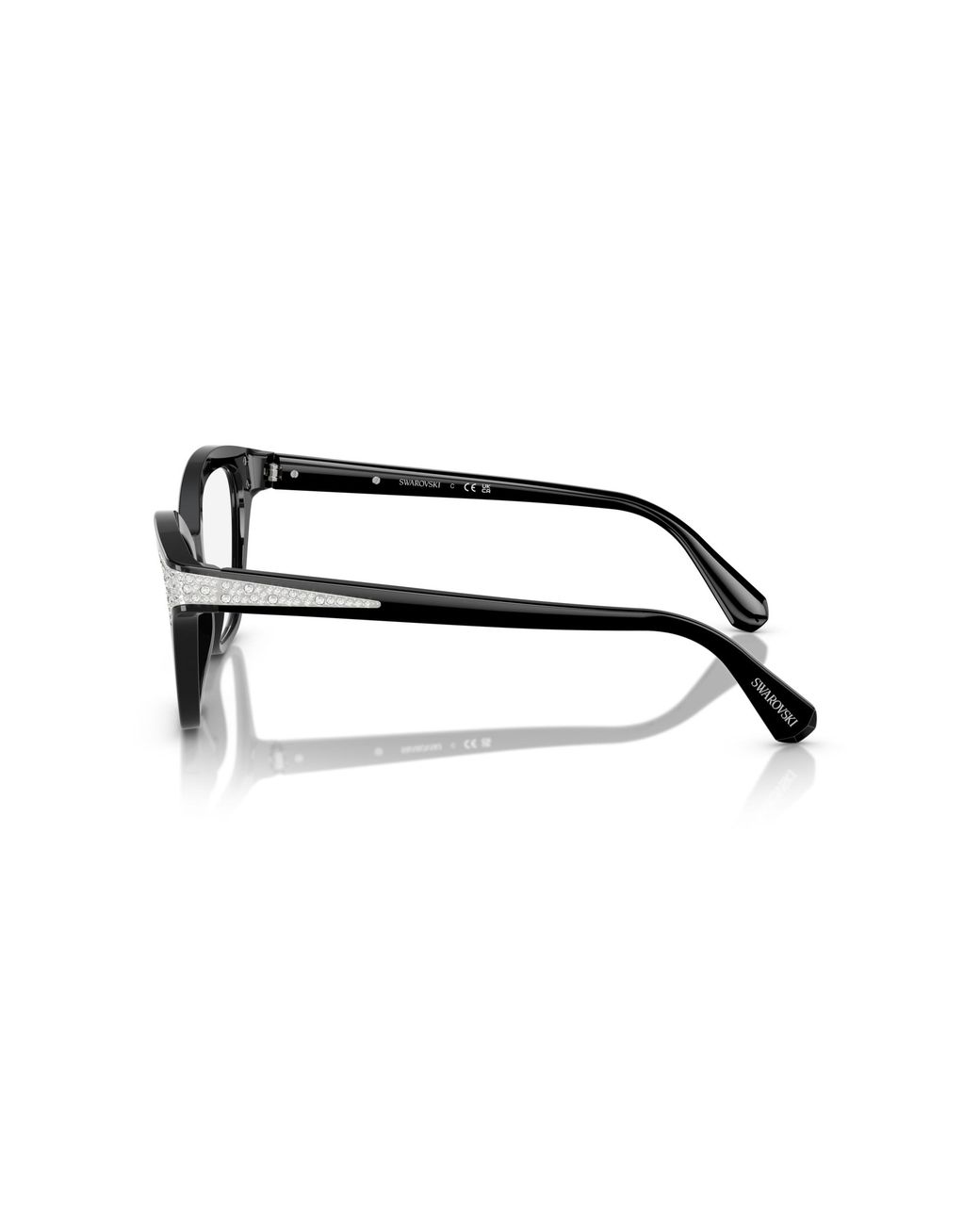 Swarovski Black Sk2029 1001 Optical Frames Acetate Cat Eye Normal