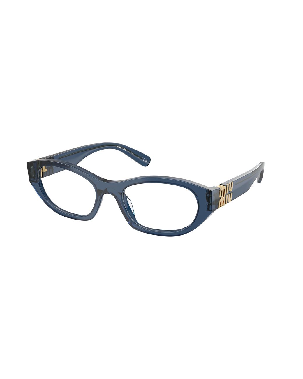 Miu Miu Black Mu 03Wv 08Q1O1 Optical Frames Acetate Transparent Geometric Normal