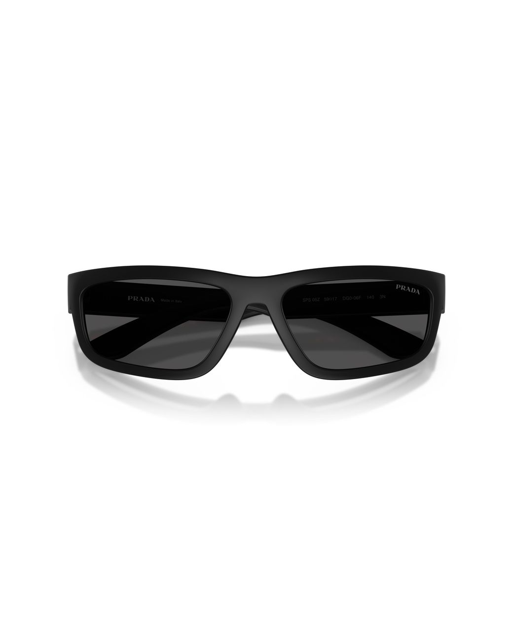 Prada Linea Rossa Black Ps 05Zs Dg006F Sunglasses Injected Squared Normal for men