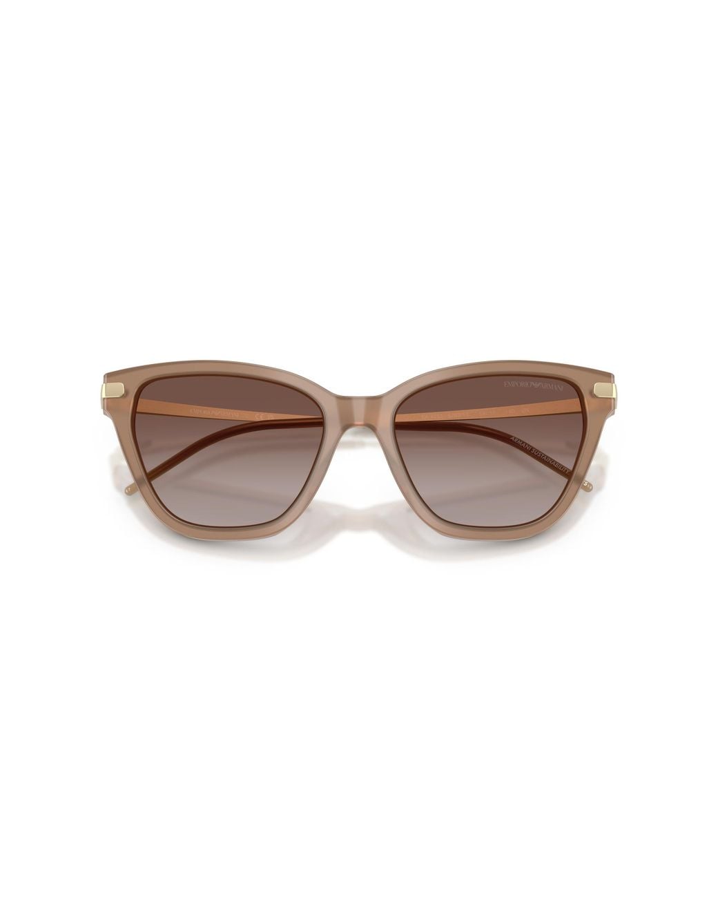 Emporio Armani Black Ea4251 626313 Sunglasses Acetate Cat Eye Normal Shaded