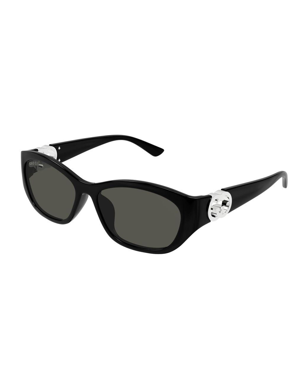 Gucci Black Gg1826Sk 001 Sunglasses Injected Round