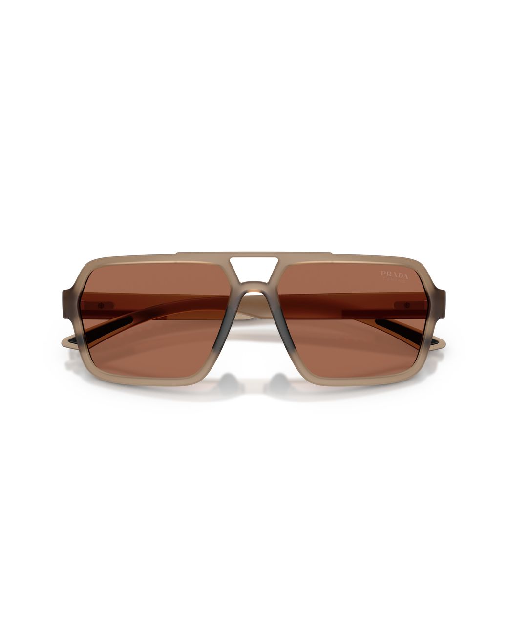 Prada Linea Rossa Black Ps A06S 29F50A Sunglasses Injected Pilot Normal for men